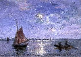 Fishing Boats by Moonlight