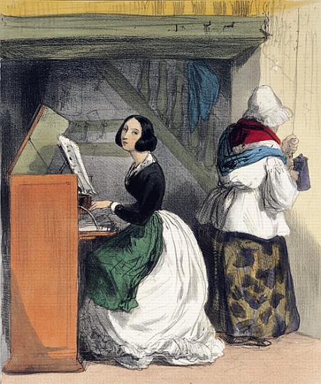 A Music School Pupil, from ''Les Femmes de Paris'', 1841-42 à Alfred Andre Geniole