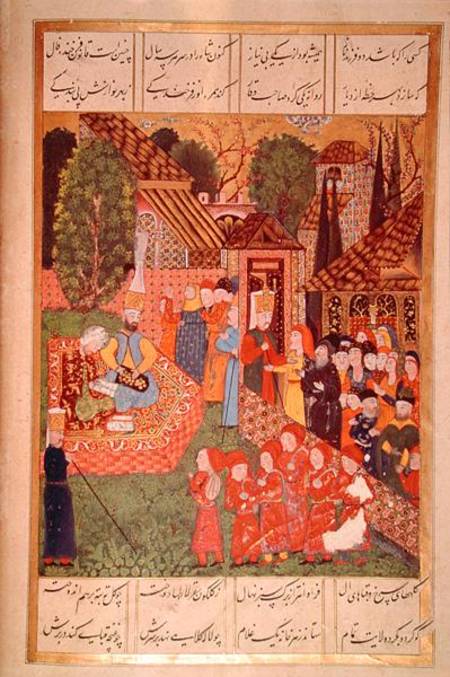 A Janissary officer recruiting devsirme for Sultan Suleyman I (1495-1566), from the 'Suleymanname' ( à Ali Amir Ali Amir Beg