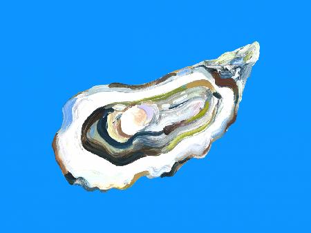 Oyster By the Sea Blue