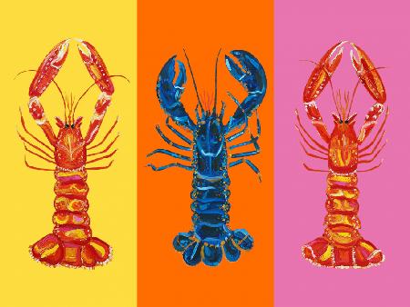 Lobster Langoustines Pop Art 3