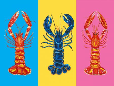 Lobster Langoustines Pop Art