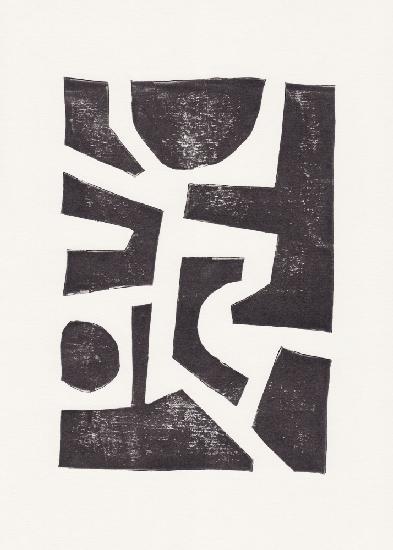 Linocut Abstract #5