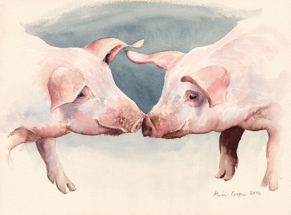 Two Little Piggies à Alison  Cooper