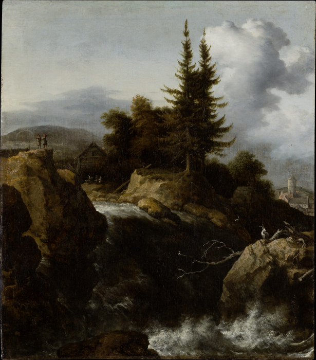 Landscape with Waterfall à Allaert van Everdingen