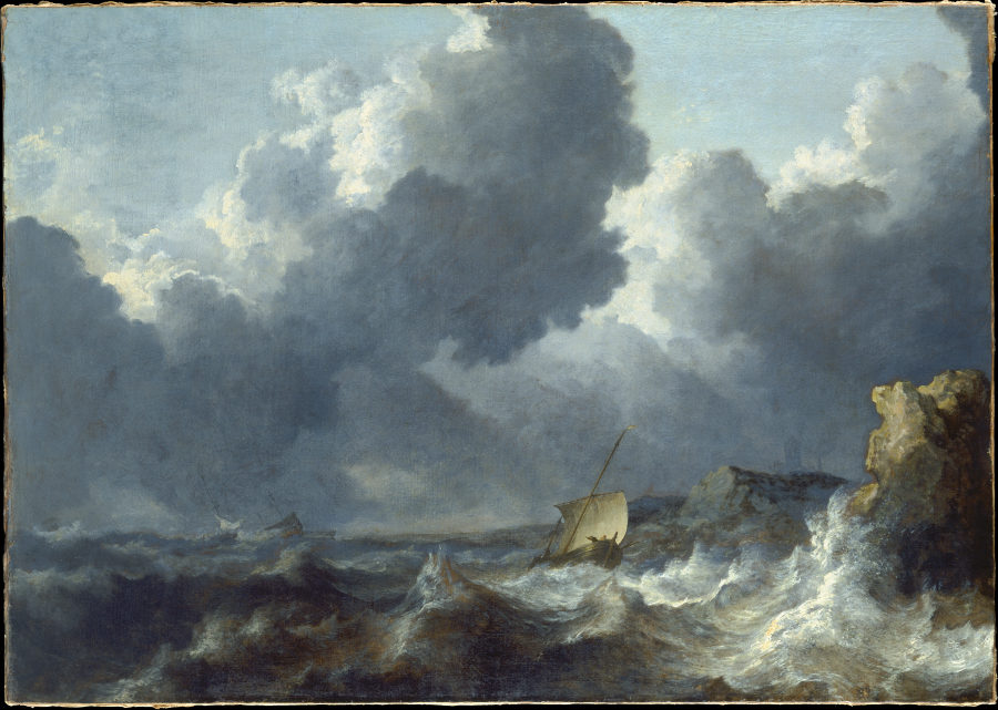 Stormy Sea à Allaert van Everdingen
