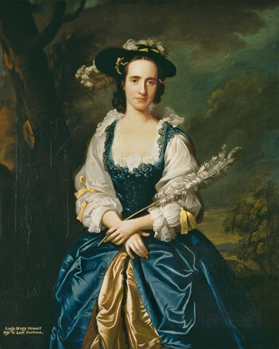 Portrait of Lady Mary Stewart (1720-51) Wife of Kenneth Mackenzie, Lord Fortrose à Allan Ramsay