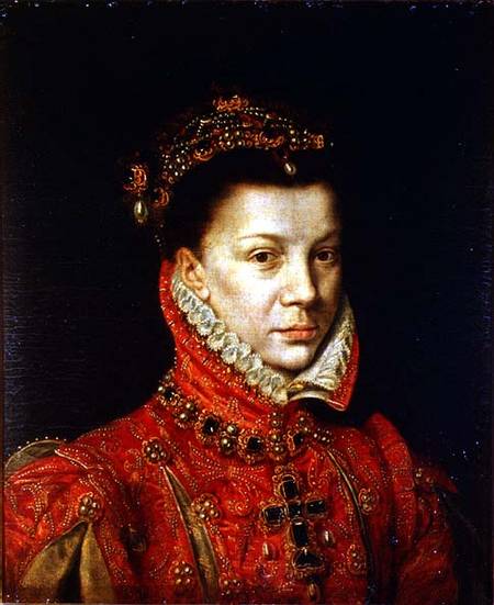 Elizabeth of Valois (1545-68) wife of Philip II of Spain (1527-98) à Alonso Sánchez-Coello
