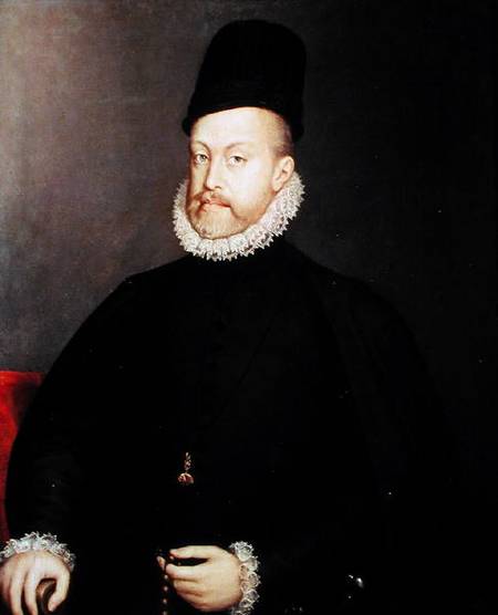 Portrait of Philip II (1527-98) à Alonso Sánchez-Coello