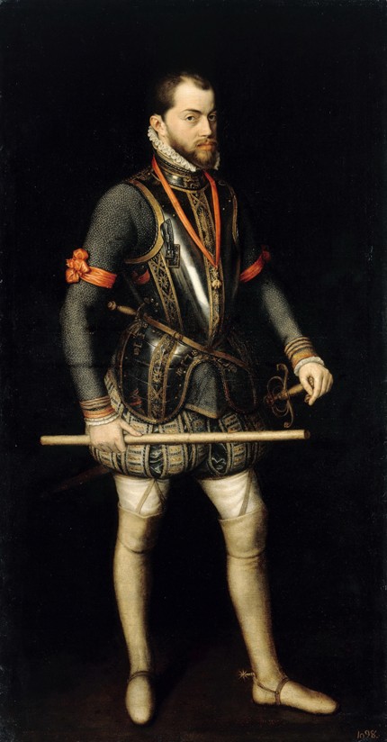 Portrait of Philip II (1527-1598), King of Spain and Portugal à Alonso Sanchez Coello