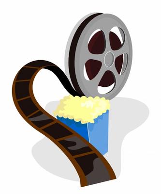 Movie film reel with popcorn à Aloysius Patrimonio