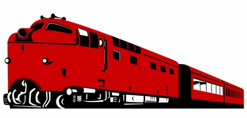 Red diesel train à Aloysius Patrimonio