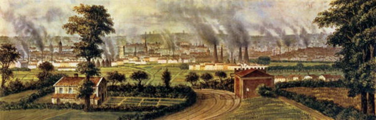 Leeds from Rope Hill, c.1840 (colour litho) à Alphonse Douseau