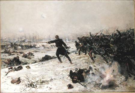 Episode of the War of 1870, Battle of Chenebier, 16th January 1871 à Alphonse Marie de Neuville