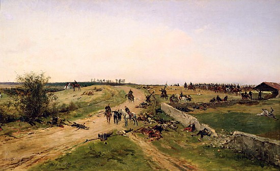 Scene from the Franco-Prussian War à Alphonse Marie de Neuville