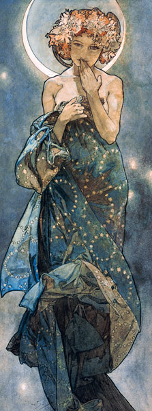 Clair de lune à Alphonse Mucha