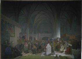 Epos, le slave : La conférence Jan Hus   dans la chapelle de Bethlehem en 1916