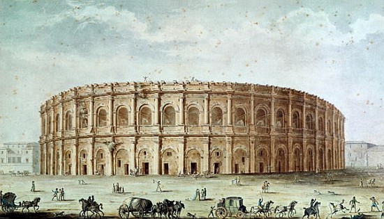 View of the Roman Amphitheatre à Alphonse de Seynes
