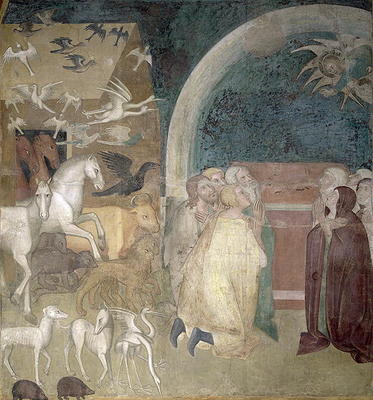 Leaving the Ark, 1356-67 (fresco) à also Manfredi de Battilori Bartolo di Fredi