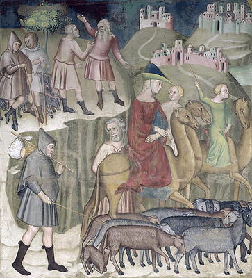 The Separation of Abraham and Lot, 1356-67 (fresco) à also Manfredi de Battilori Bartolo di Fredi