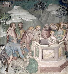 Joseph Thrown in a Well by his Brothers, 1356-67 (fresco)