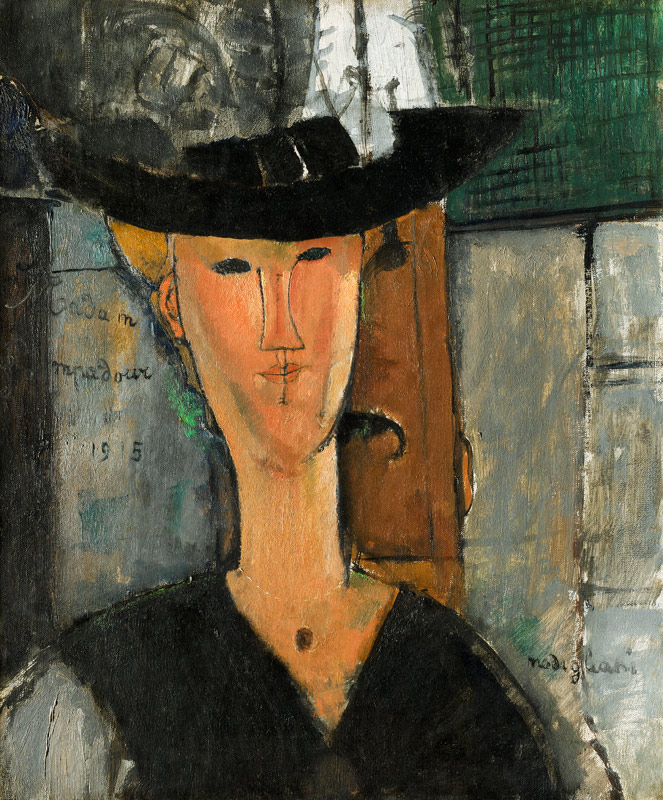 Détail de Madame de Pompadour à Amadeo Modigliani