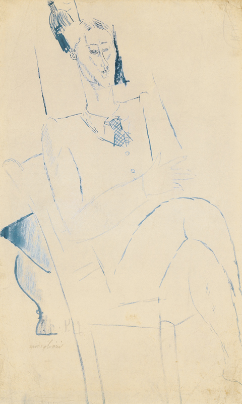 Portrait of Jean Cocteau à Amadeo Modigliani