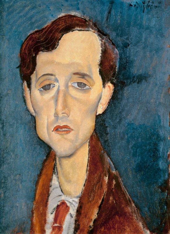 Portrait of Franz Hellens à Amadeo Modigliani