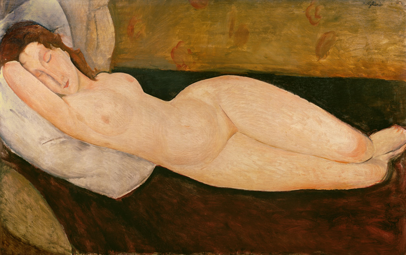 Modigliani / Reclining Nude / 1919 à Amadeo Modigliani