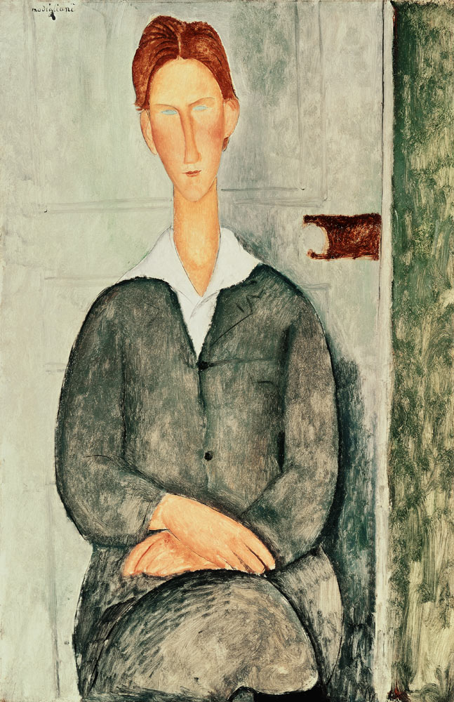 Young boy with red hair à Amadeo Modigliani