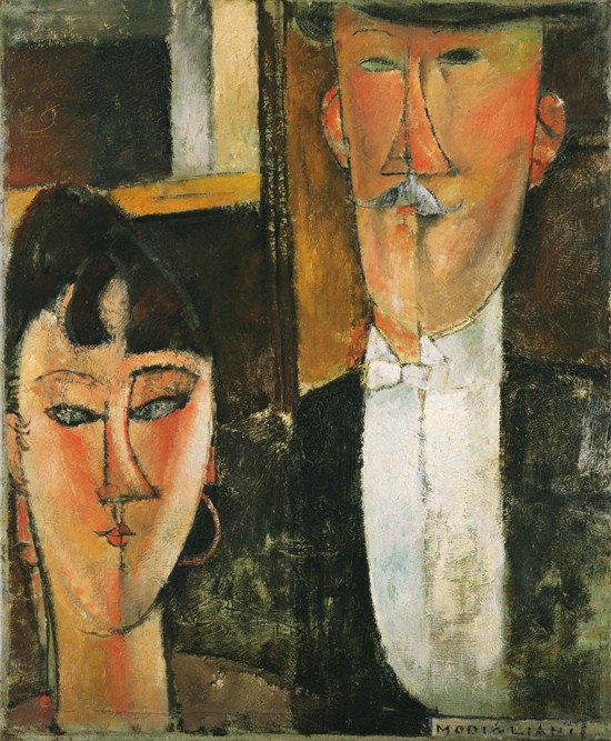 Bride and Groom à Amadeo Modigliani