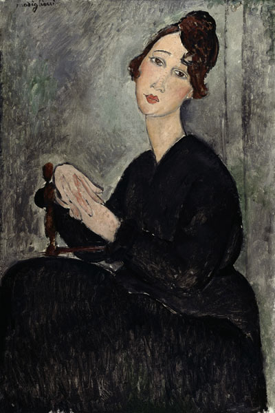 Portrait of Dedie (Dedicated to Odette Hayden) à Amadeo Modigliani