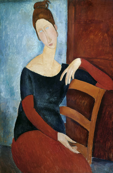 The Artist''s Wife (Jeanne Huberterne) 1918 à Amadeo Modigliani