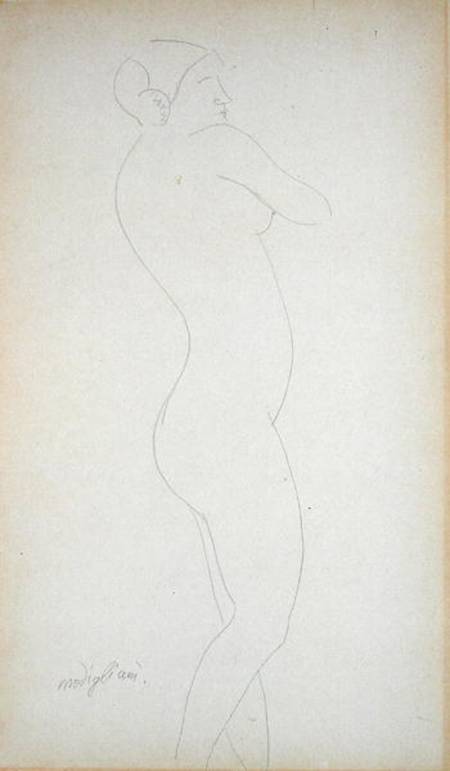 Nude Standing Girl à Amadeo Modigliani