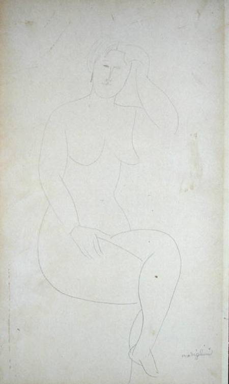 Nude Standing Girl (Legs Crossed) à Amadeo Modigliani