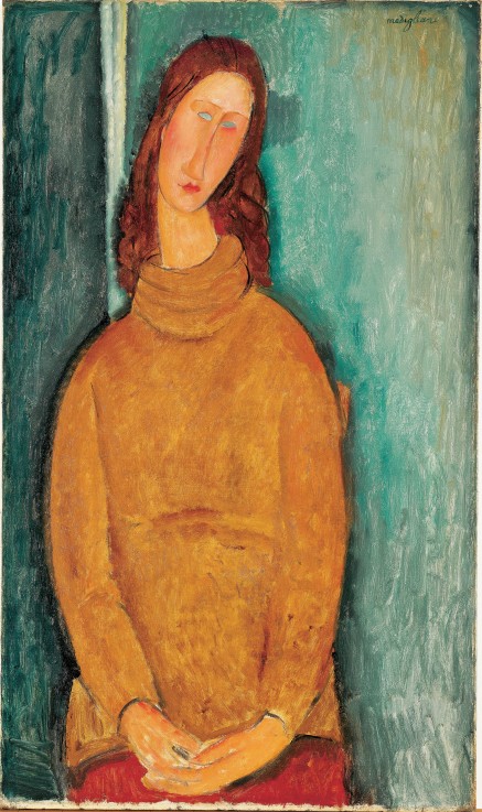 Portrait of Jeanne Hébuterne à Amadeo Modigliani