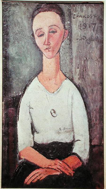 Portrait of Madame Chakowska à Amadeo Modigliani