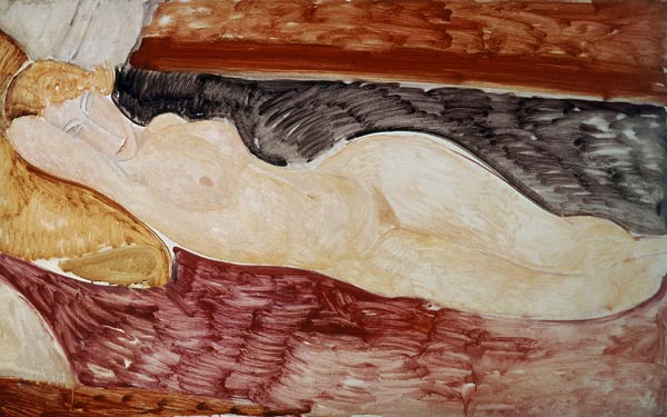 A.Modigliani, Reclining act à Amadeo Modigliani