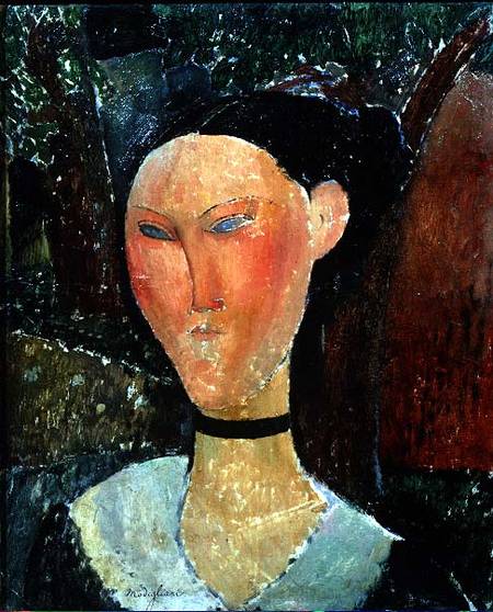 Woman with a Velvet Neckband à Amadeo Modigliani