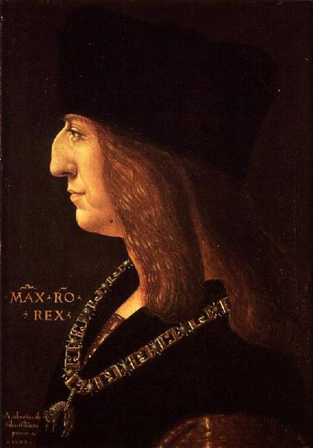 Emperor Maximilian I of Germany (1459-1519) à Ambrogio de Predis