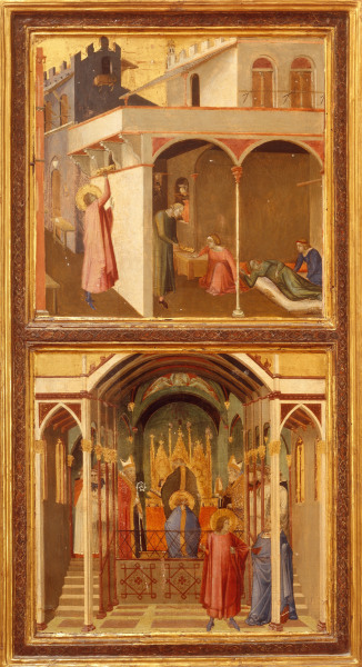 2 scenes with St.Nicholas à Ambrogio Lorenzetti