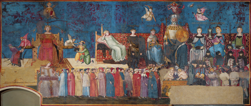 Allegory of Good Government à Ambrogio Lorenzetti