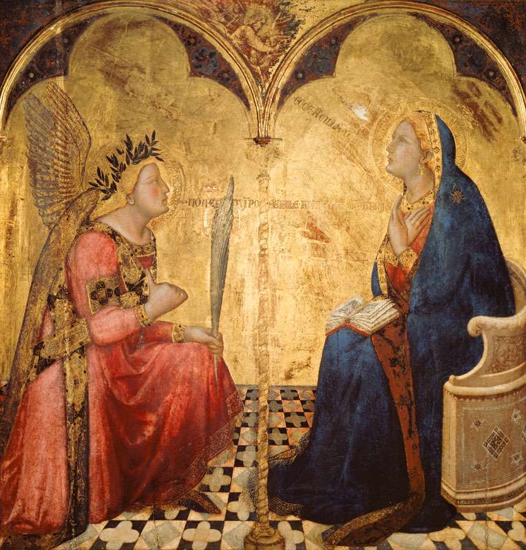Annunciation to Mary à Ambrogio Lorenzetti