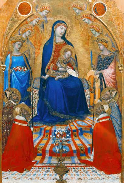 Enthroned Madonna à Ambrogio Lorenzetti