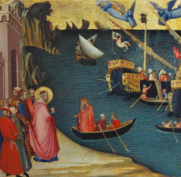 The Saint Nicolas miracle of wheat multiplication à Ambrogio Lorenzetti