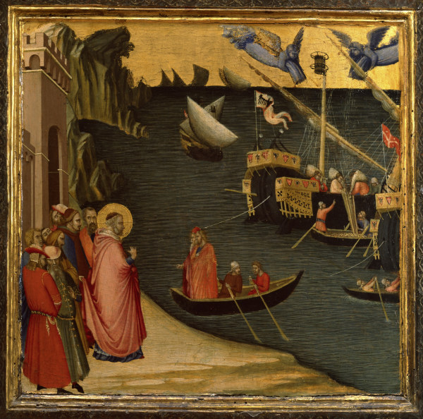 Corn Miracle of St. Nichol à Ambrogio Lorenzetti