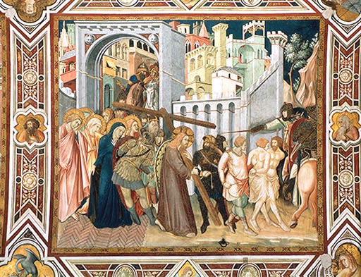 Die Kreuztragung à Ambrogio Lorenzetti