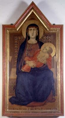 Madonna and Child (tempera on panel) à Ambrogio Lorenzetti