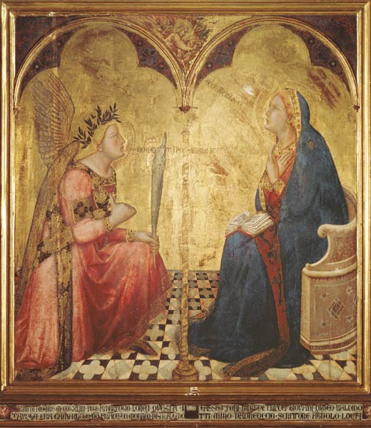 Lorenzetti , Annunciation to Mary à Ambrogio Lorenzetti
