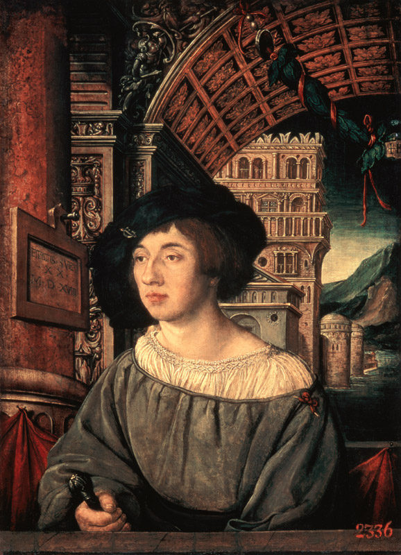 Portrait of a man à Ambrosius Holbein